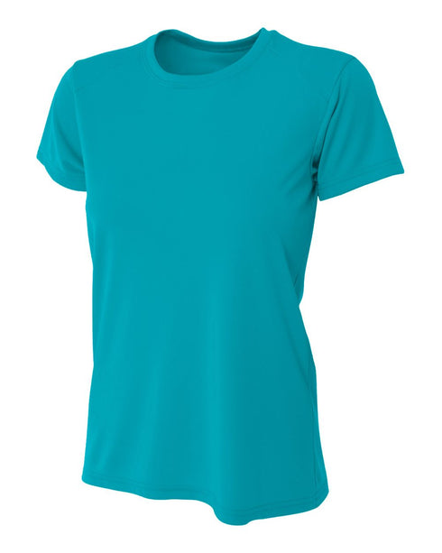 A4 Women's Cooling Performance Crew, Sizes 2XL-4XL (NW3201), Color 'Teal'